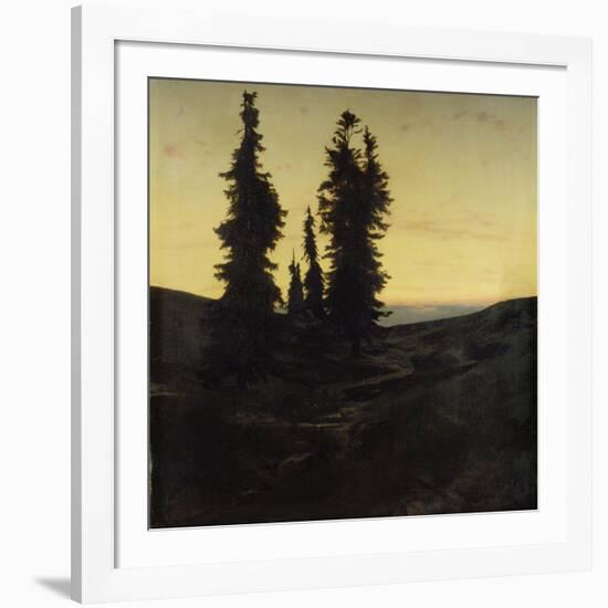 Fir Trees, 1849-Arnold Böcklin-Framed Giclee Print