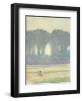 Fir Trees and a Corn Field, 1908-Auguste Macke-Framed Giclee Print