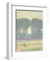 Fir Trees and a Corn Field, 1908-Auguste Macke-Framed Giclee Print