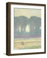 Fir Trees and a Corn Field, 1908-Auguste Macke-Framed Giclee Print