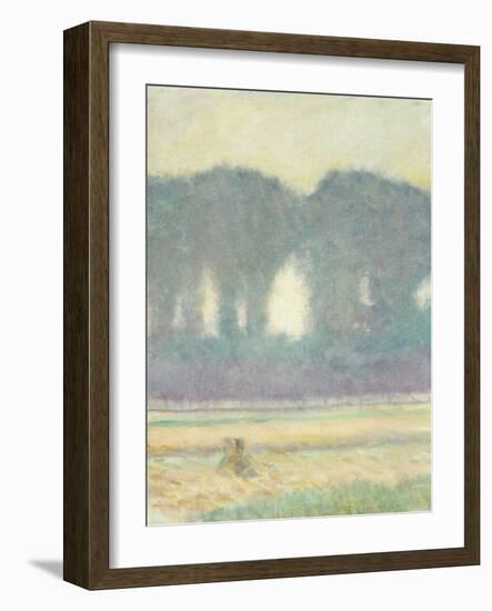 Fir Trees and a Corn Field, 1908-Auguste Macke-Framed Giclee Print