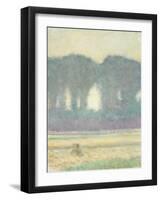 Fir Trees and a Corn Field, 1908-Auguste Macke-Framed Giclee Print