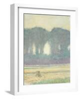 Fir Trees and a Corn Field, 1908-Auguste Macke-Framed Giclee Print