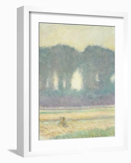 Fir Trees and a Corn Field, 1908-Auguste Macke-Framed Giclee Print