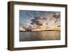 Fir trees and clouds reflecting on the suface of Hovsgol Lake at sunset, Hovsgol province, Mongolia-Francesco Vaninetti-Framed Photographic Print