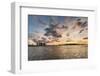 Fir trees and clouds reflecting on the suface of Hovsgol Lake at sunset, Hovsgol province, Mongolia-Francesco Vaninetti-Framed Photographic Print