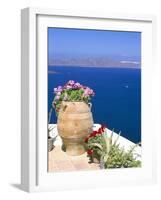 Fira, Island of Santorini (Thira), Cyclades Islands, Aegean, Greek Islands, Greece, Europe-Sergio Pitamitz-Framed Photographic Print