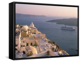 Fira, Island of Santorini (Thira), Cyclades Islands, Aegean, Greek Islands, Greece, Europe-Sergio Pitamitz-Framed Stretched Canvas