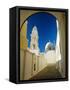 Fira, Santorini, Cyclades Islands, Greece, Europe-Lee Frost-Framed Stretched Canvas