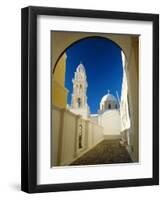 Fira, Santorini, Cyclades Islands, Greece, Europe-Lee Frost-Framed Photographic Print