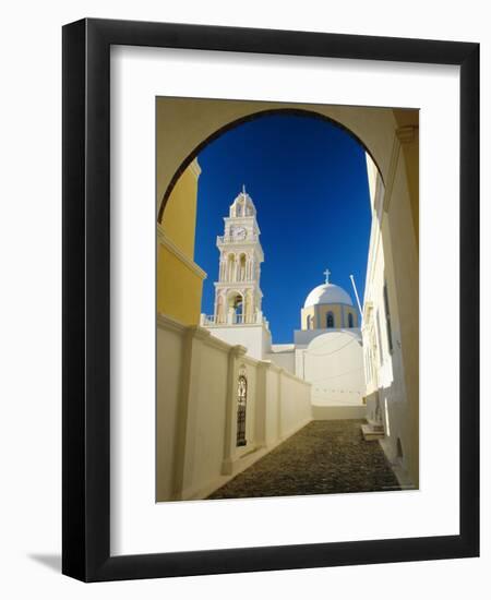 Fira, Santorini, Cyclades Islands, Greece, Europe-Lee Frost-Framed Photographic Print