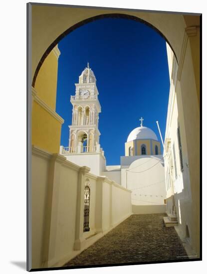 Fira, Santorini, Cyclades Islands, Greece, Europe-Lee Frost-Mounted Photographic Print