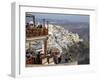 Fira, Santorini, Cyclades Islands, Greek Islands, Greece, Europe-Hans Peter Merten-Framed Photographic Print