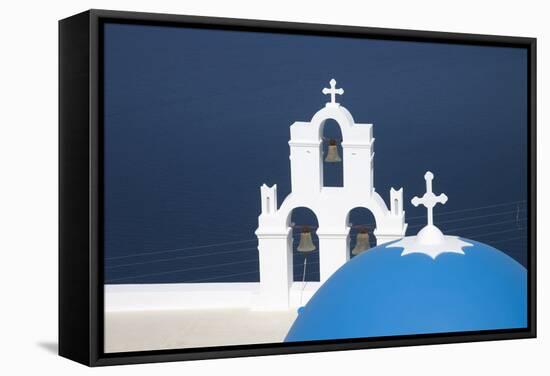 Fira, Santorini (Thira), Cyclades, Greek Islands, Greece, Europe-Angelo Cavalli-Framed Stretched Canvas