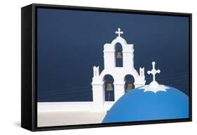 Fira, Santorini (Thira), Cyclades, Greek Islands, Greece, Europe-Angelo Cavalli-Framed Stretched Canvas