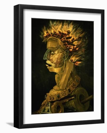 Fire, 1566-Giuseppe Arcimboldo-Framed Giclee Print