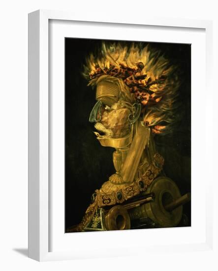 Fire, 1566-Giuseppe Arcimboldo-Framed Giclee Print