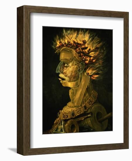 Fire, 1566-Giuseppe Arcimboldo-Framed Giclee Print