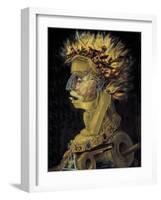 Fire, 1566-Giuseppe Arcimboldo-Framed Art Print