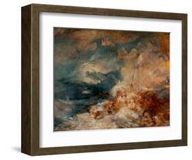 Fire Aboard Ship-J M W Turner-Framed Giclee Print