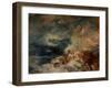 Fire Aboard Ship-J. M. W. Turner-Framed Giclee Print