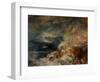 Fire Aboard Ship-J. M. W. Turner-Framed Giclee Print