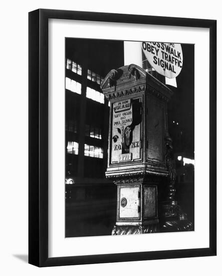 Fire Alarm on Street Corner-null-Framed Photographic Print