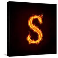 Fire Alphabets, S-mtkang-Stretched Canvas