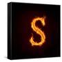 Fire Alphabets, S-mtkang-Framed Stretched Canvas