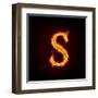 Fire Alphabets, S-mtkang-Framed Art Print