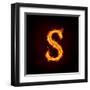 Fire Alphabets, S-mtkang-Framed Art Print