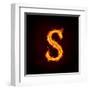 Fire Alphabets, S-mtkang-Framed Art Print