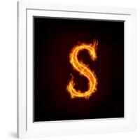 Fire Alphabets, S-mtkang-Framed Art Print