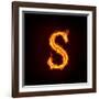 Fire Alphabets, S-mtkang-Framed Art Print