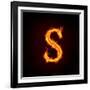 Fire Alphabets, S-mtkang-Framed Art Print