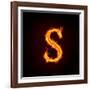 Fire Alphabets, S-mtkang-Framed Art Print