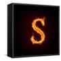 Fire Alphabets, S-mtkang-Framed Stretched Canvas