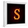 Fire Alphabets, S-mtkang-Framed Art Print