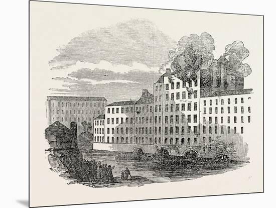 Fire and Boiler Explosion at Marsland's Cotton Factory, Stockport, UK, 1851-null-Mounted Giclee Print