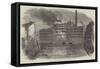 Fire and Explosion at Marsland's Park Mills, Stockport-null-Framed Stretched Canvas