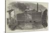 Fire and Explosion at Marsland's Park Mills, Stockport-null-Stretched Canvas