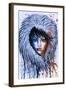 Fire and Ice Girl Portrait-Michelle Faber-Framed Giclee Print