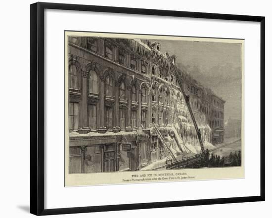 Fire and Ice in Montreal, Canada-null-Framed Giclee Print