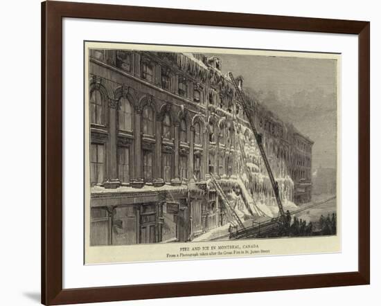 Fire and Ice in Montreal, Canada-null-Framed Giclee Print