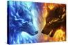 Fire and Ice-JoJoesArt-Stretched Canvas