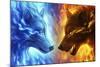 Fire and Ice-JoJoesArt-Mounted Giclee Print