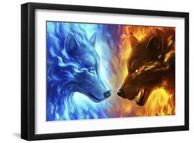 Fire and Ice-JoJoesArt-Framed Giclee Print