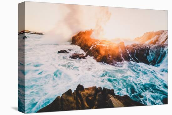 Fire and Sea, Sonoma Coast, California Coast, Pacific Ocean-Vincent James-Stretched Canvas