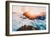 Fire and Sea, Sonoma Coast, California Coast, Pacific Ocean-Vincent James-Framed Photographic Print