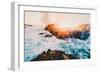 Fire and Sea, Sonoma Coast, California Coast, Pacific Ocean-Vincent James-Framed Photographic Print